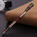Frosted silica gel anti-slip rotary pen with 0.35mm tip shown in random colour