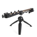 Aluminium alloy ice fishing rod holder tripod bracket on ice.