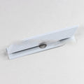 Black plastic hard drive baffle bin bracket for mounting a 2.5 or 3.5 inch drive