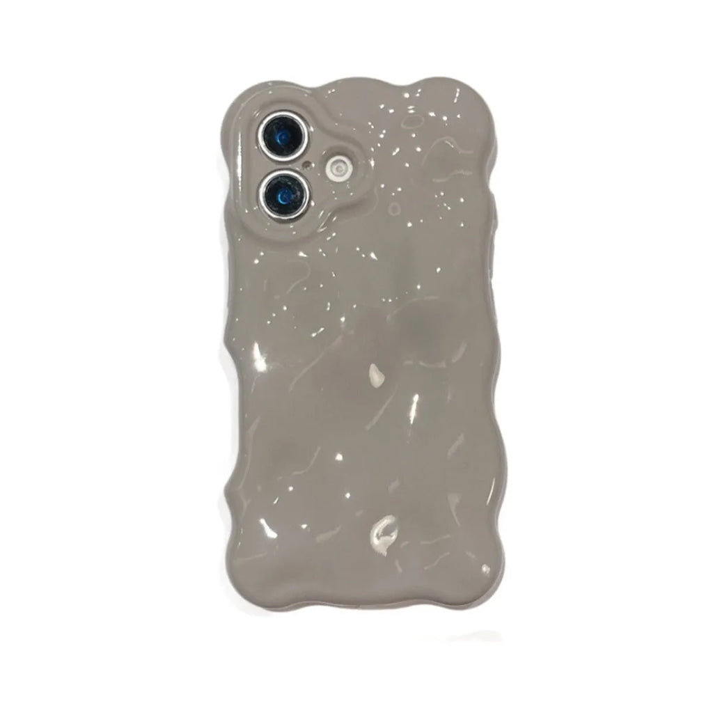 Cold style gray bubble shell TPU phone case for iPhone with anti-fall feature