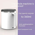 Automatic stirring coffee cup with magnetic mixing technology and rechargeable battery in 360ml capacity