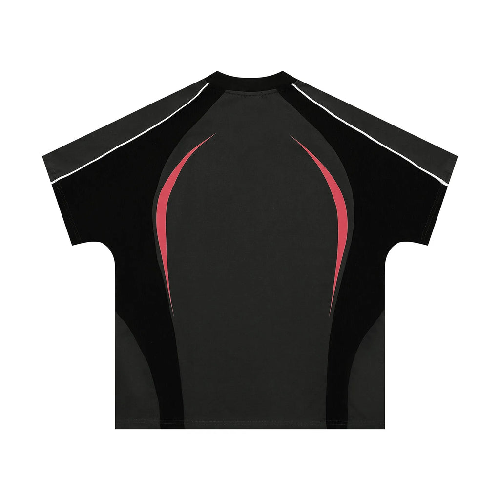 Men's loose fit t-shirt with colour matching letters printed design in black and apricot colour options