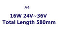 445mm long aluminium LED explosion proof light with tempered glass cover for CNC lathe mounting.