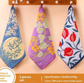 Pure cotton cartoon hand towel, 34cm x 40cm, A-class gauze square scarf with hanging design