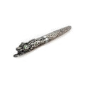 Metal embossed business pen in antique silver and gold colours for corporate gifts.