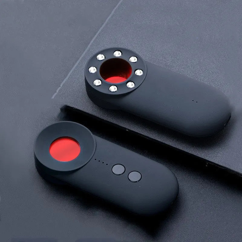 Black handheld GPS and wifi signal detector with micro-USB port on a compact ABS plastic body.