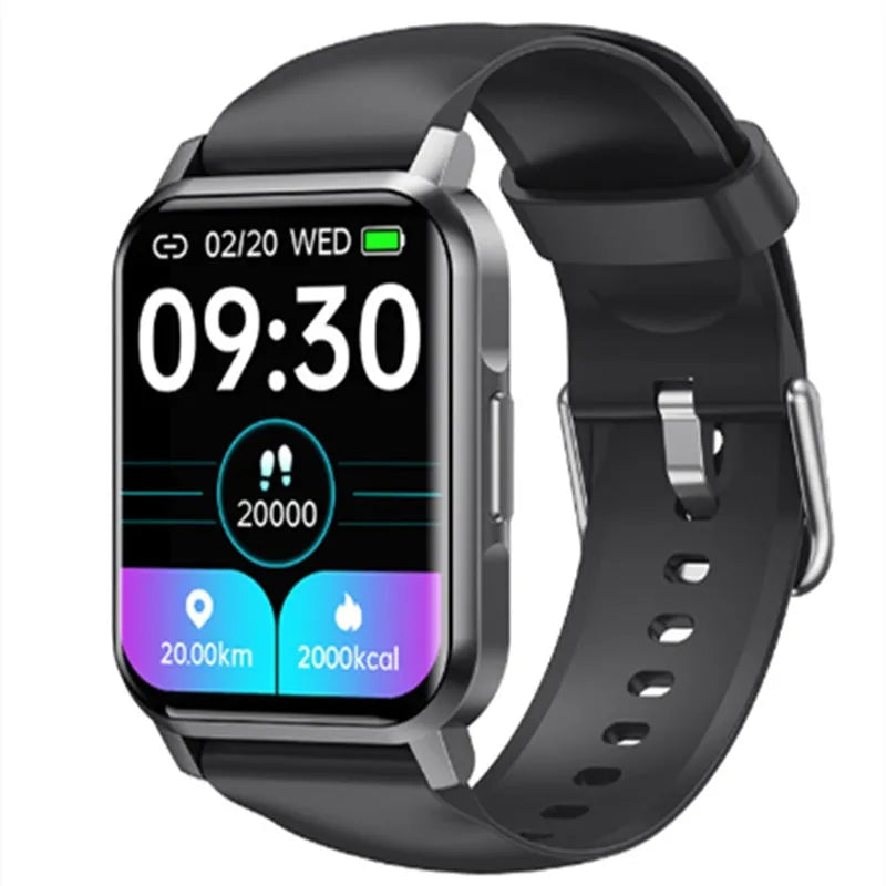 M2 smart bracelet watch with colour screen and black silicone wristband on a wrist