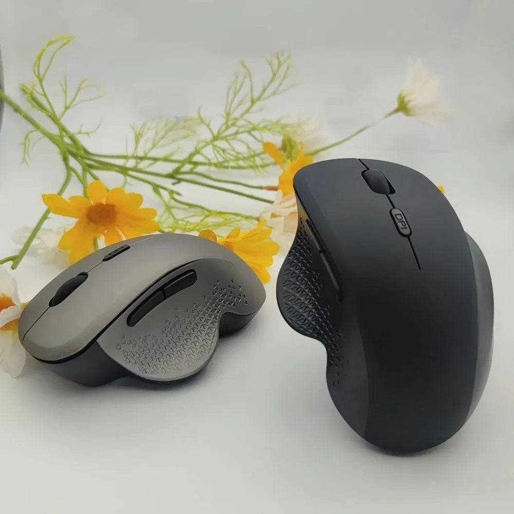 Black or grey USB wireless rechargeable optical mouse for laptop computers with charging cable