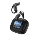 A16 wireless Bluetooth translation headphones with digital display, ear-mounted PC ABS design, Black or Skin Colour