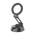 Black H154 car magnetic phone holder with suction cup mount on dashboard