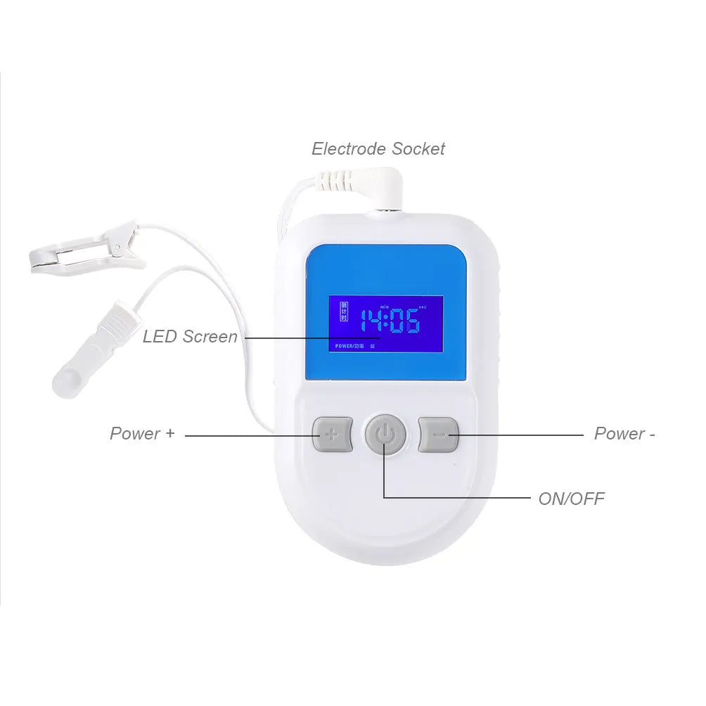 HSM04 white low frequency pulse therapy sleep device with USB port, 180mm long