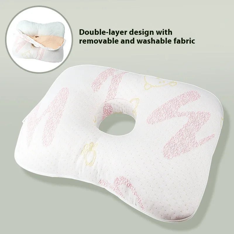 Beauty salon single hole ear pillow in new Chinese style, shown in a grey colour.