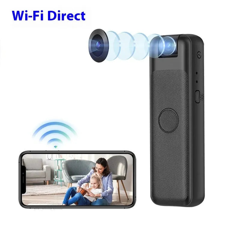Black conference camera with an integrated back splint for mounting on a laptop screen, shown with a type-c cable.