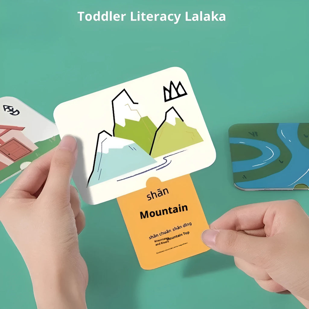 Lala Card literacy machine with paper cards and digital camera for children's early education