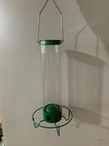 White iron hanging hummingbird feeder bird cage, 15x32cm, geometric modern simplicity style