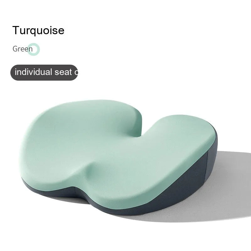 Car seat cushion and separate lumbar support cushion set in a choice of colours