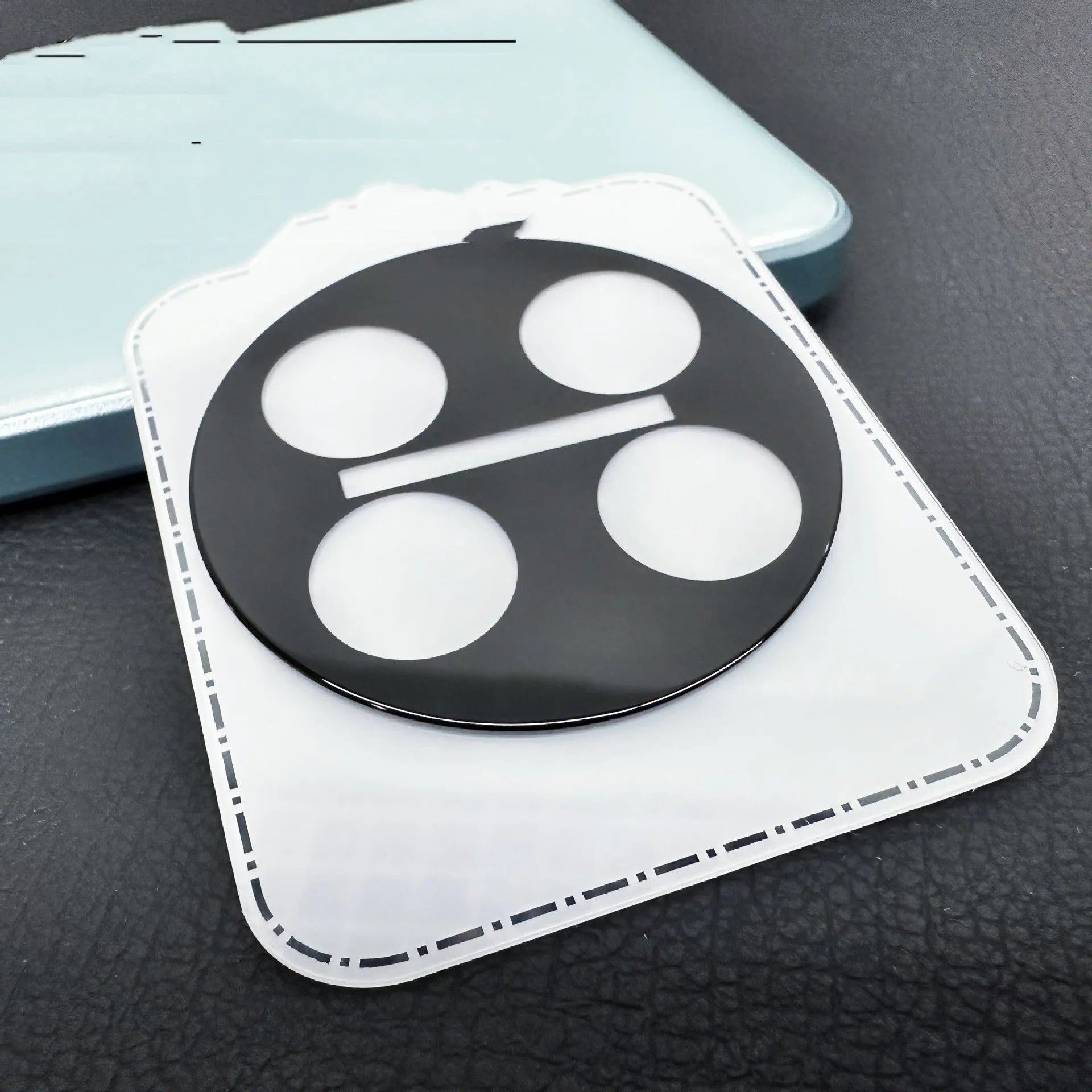 Large arc HD tempered glass lens protector with black alignment ring for OnePlus phones.