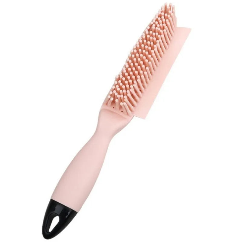 Green dual-sided pet brush with comb and 7.5cm wool sticker plate for hair removal