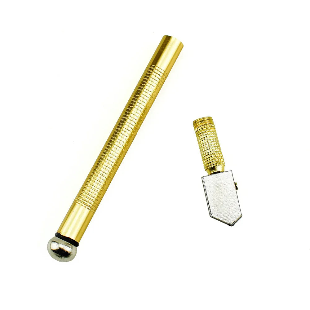 Professional glass cutter tool with metal handle and carbide wheel blade for cutting 2-19mm thick glass