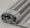 Foldable stainless steel kitchen drain sink rack with polypropylene drying tubes