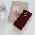 Simple solid colour TPU back cover phone case for iPhone models shown in blue.