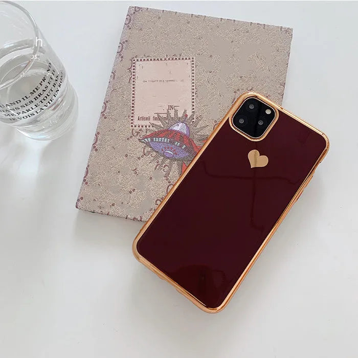 Simple solid colour TPU back cover phone case for iPhone models shown in blue.