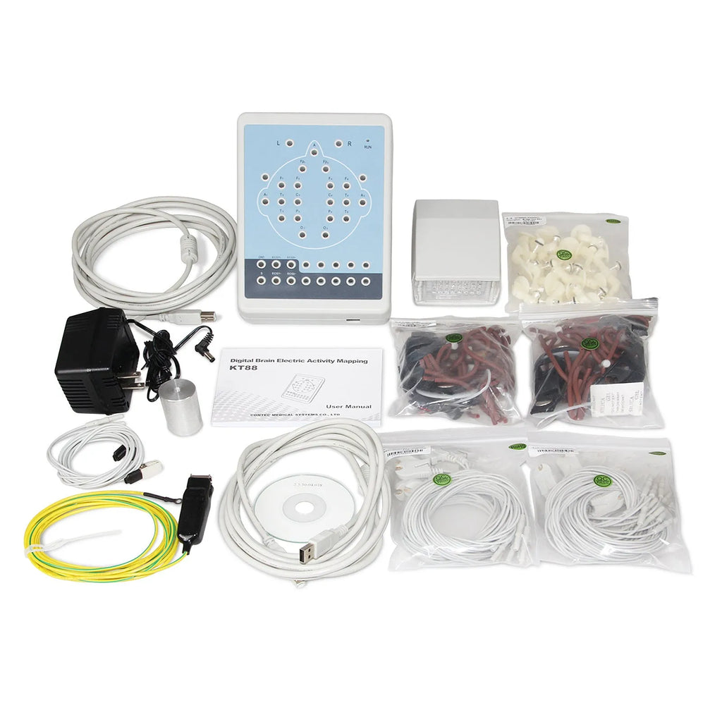CONTEC KT88-1016 16 channel digital EEG and brain mapping system in aluminium housing.