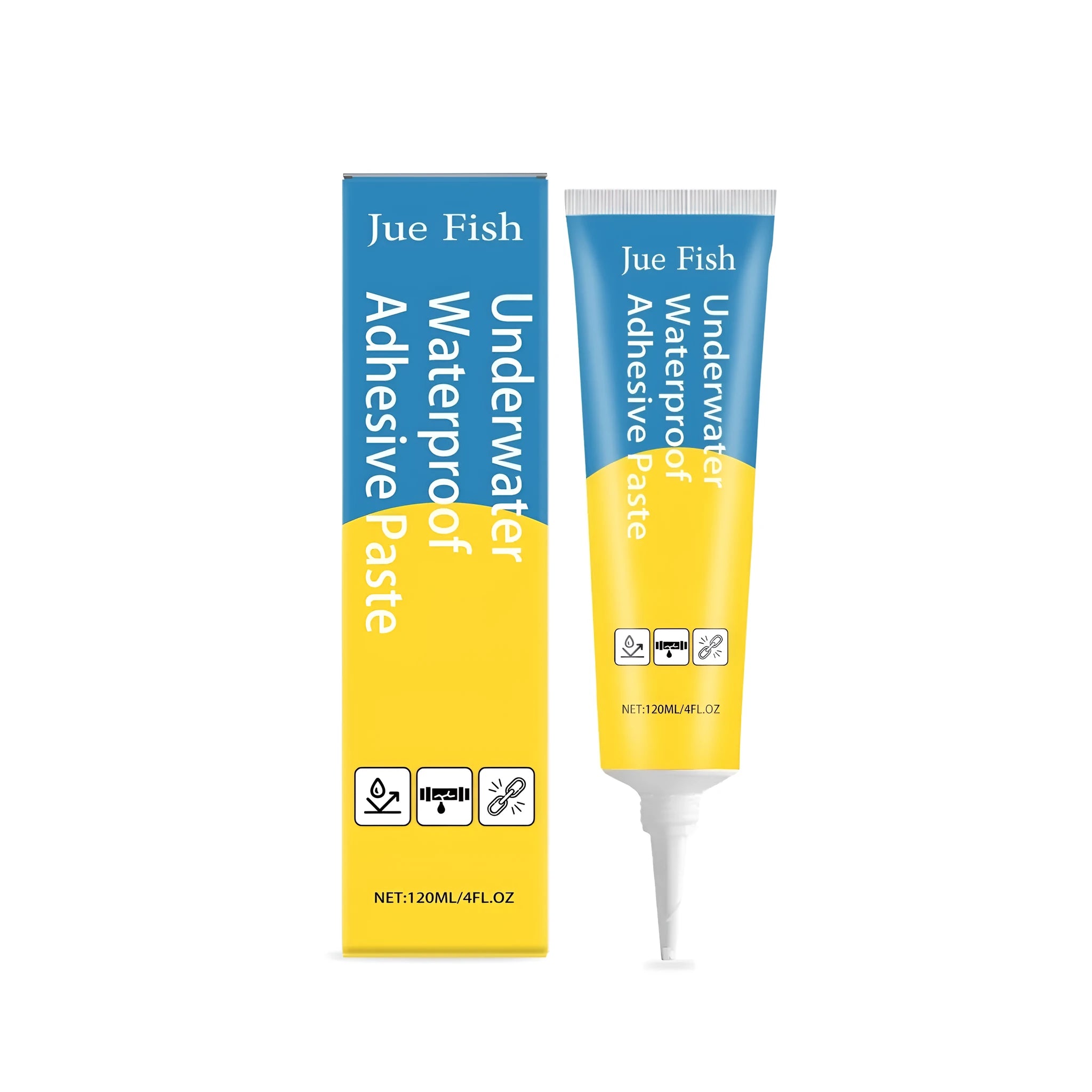 Underwater environmentally friendly adhesive in a 120ml tube with high strength for wet repairs