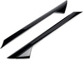 Black front windshield trim panel for Ford vehicles, replacement part codes BB5Z-7803144-AA and BB5Z-7803145-AA.