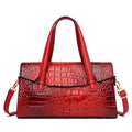 Large capacity leather messenger bag in six colours with single shoulder strap