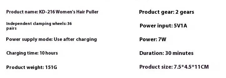 Portable USB hair removal epilator device in KEDA-216 colour with brush cleaning accessory