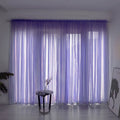 Cotton gauze curtain for balcony with 2.7m drop in solid colour option
