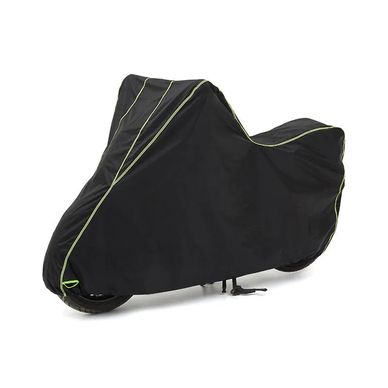 Thick motorcycle cover in nylon and PVC coating for outdoor storage with size options S to XXL
