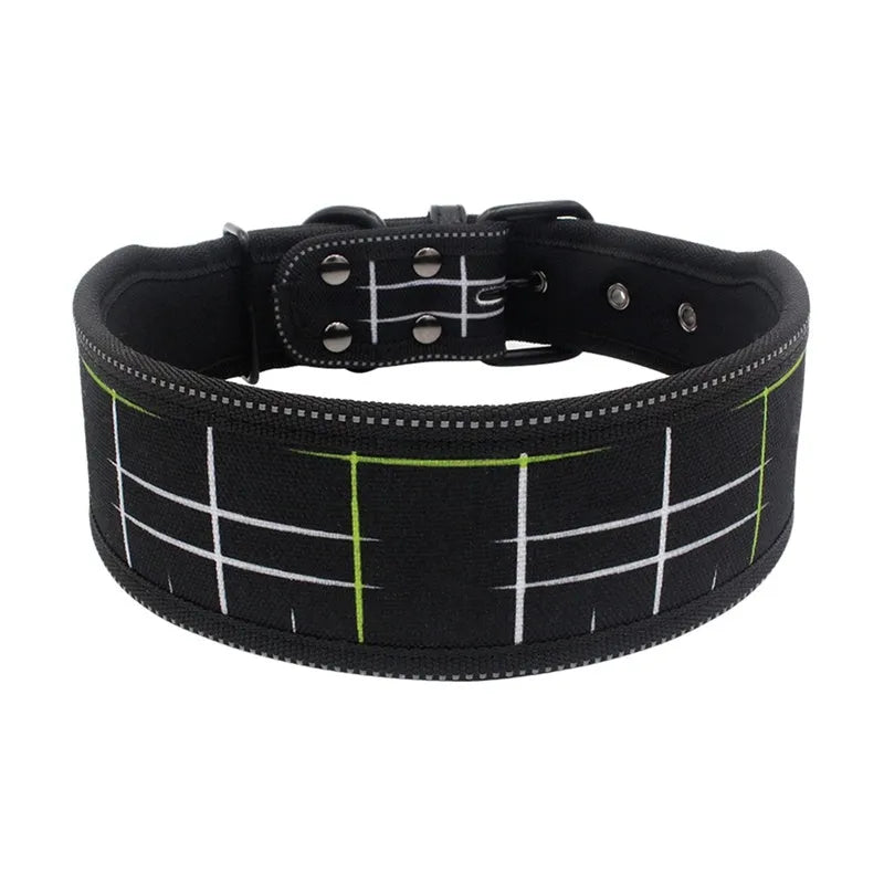 Diving material cloth pet collar in blue camouflage option with adjustable fit