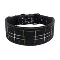 Diving material cloth pet collar in blue camouflage option with adjustable fit