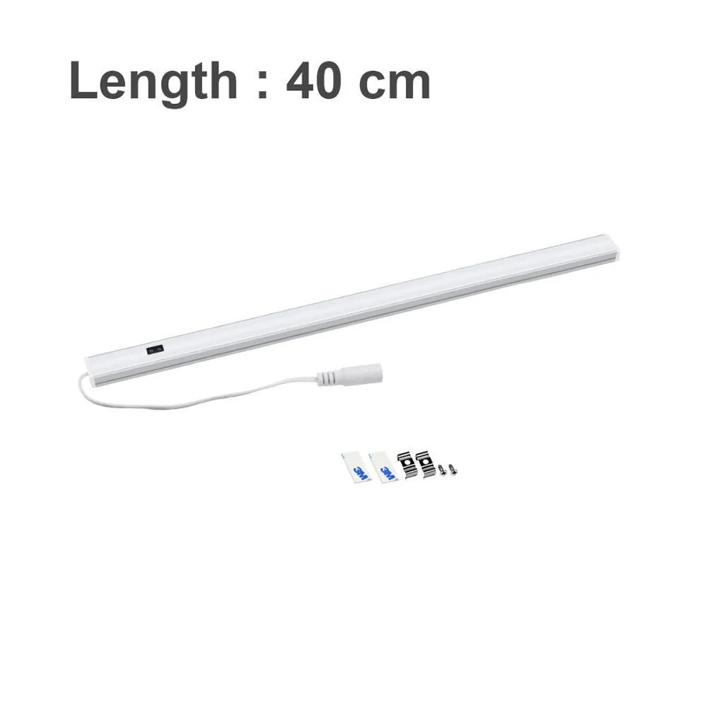 Aluminium profile LED strip bar light for cabinet installation in three size options.