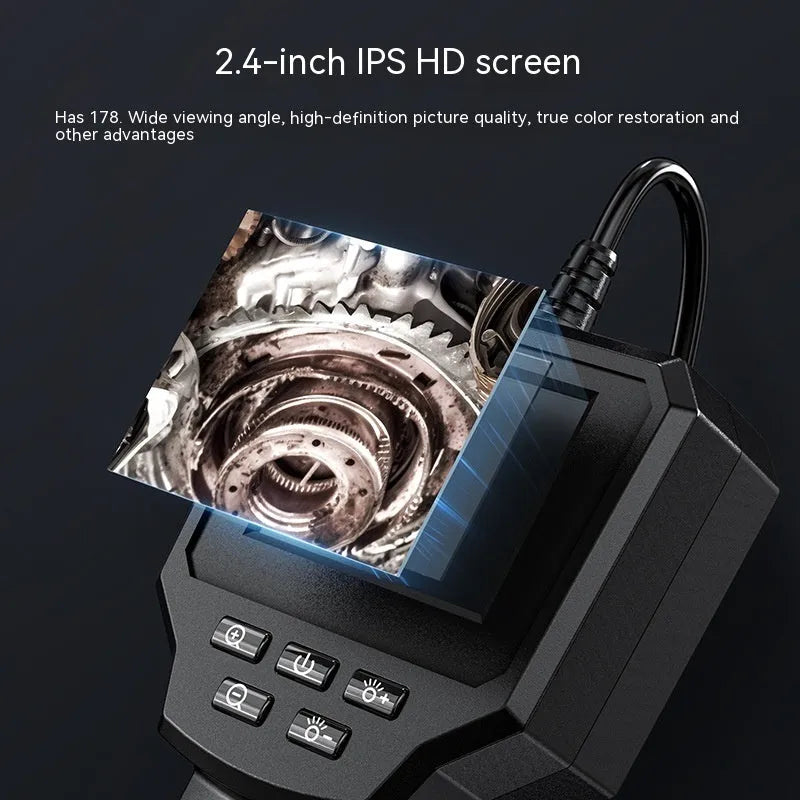 HD waterproof endoscope camera with 8mm probe for automotive and pipe inspection
