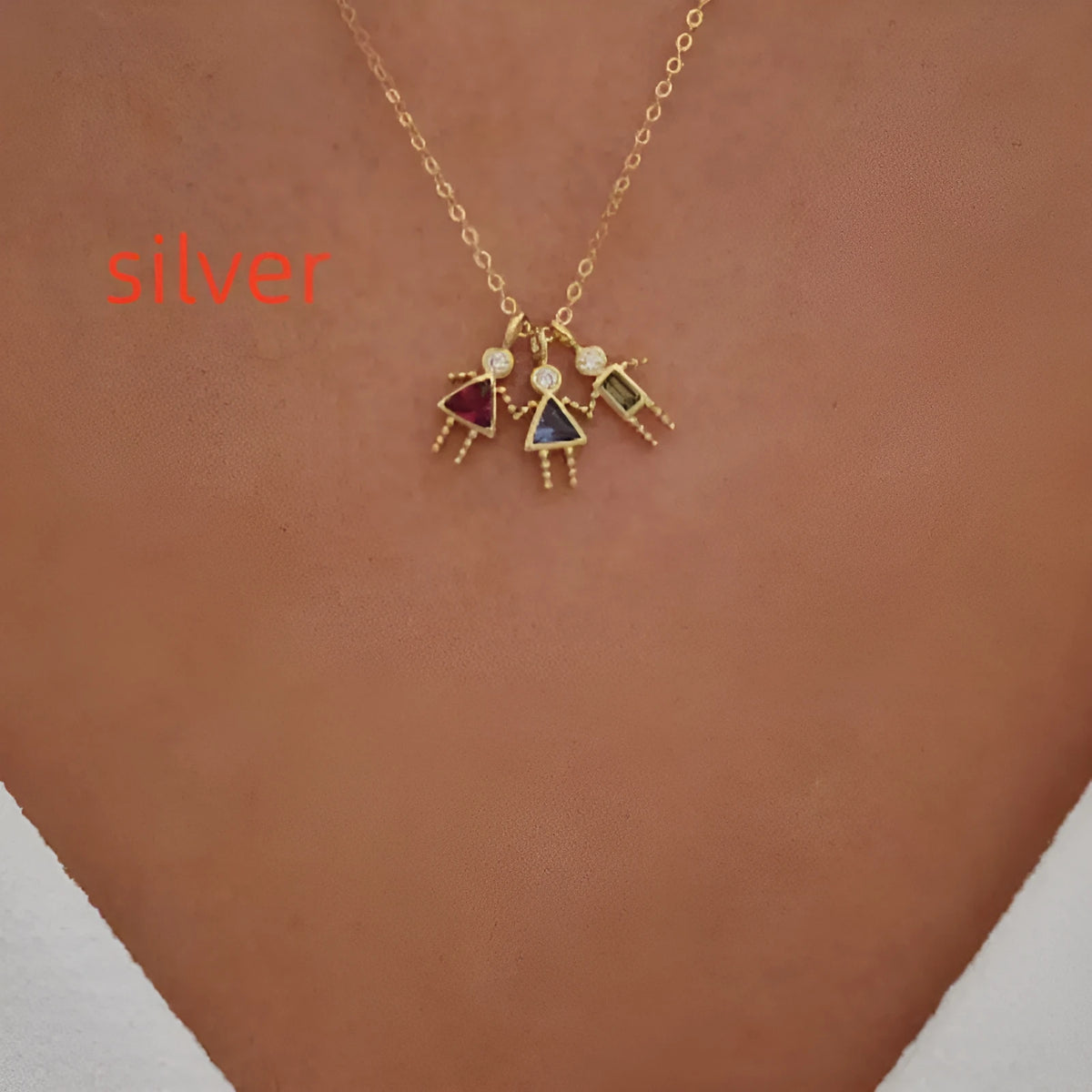 Gilded copper zodiac pendant necklace with inlaid zircon stones for boys, girls, and ladies