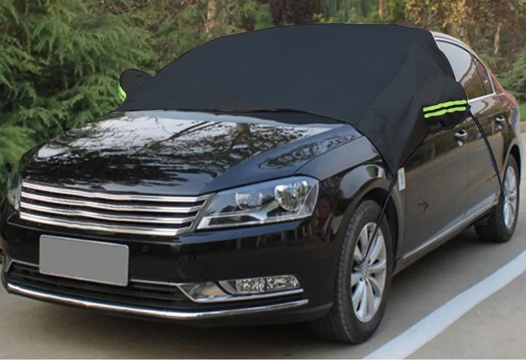 Car windshield frost cover 169x238cm in silver colour, universal fit for winter