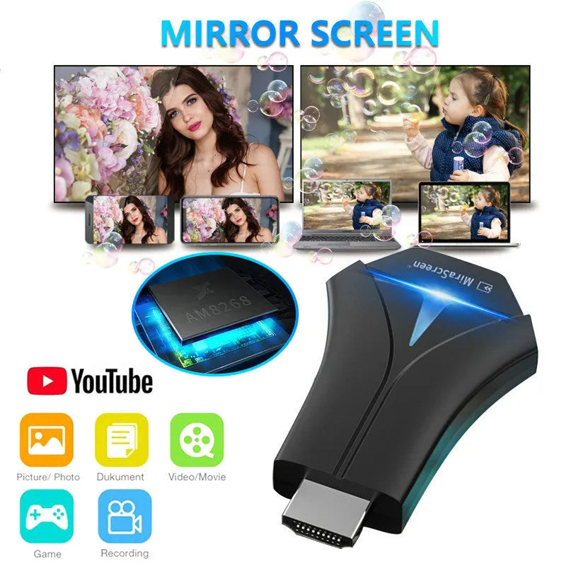 Mirascreen HDMI wireless display dongle K12, USB style, for HD projector streaming