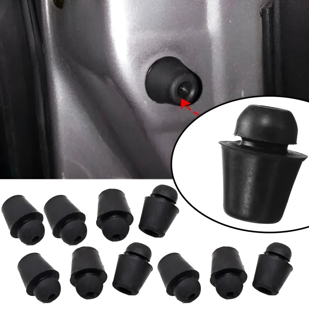 Set of 10 X16 coloured rubber automobile damping buckle clips for shock absorption.