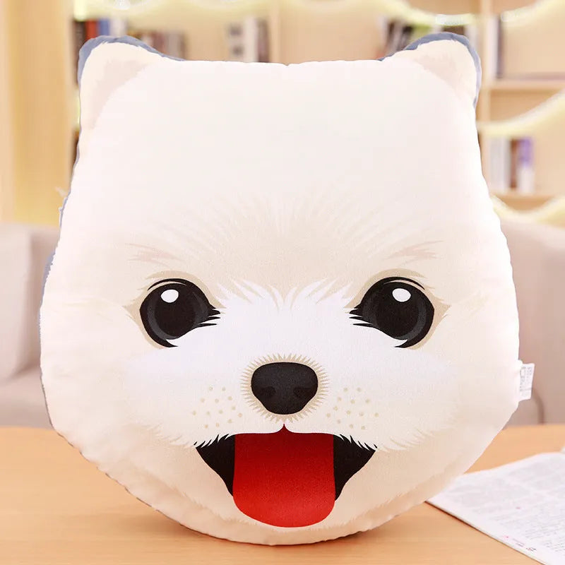 45cm soft plush stuffed sharpei pug dog toy on white background