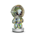 Fireworks Astronaut 3D stereo glass atmosphere light with touch switch and USB charging on a desk