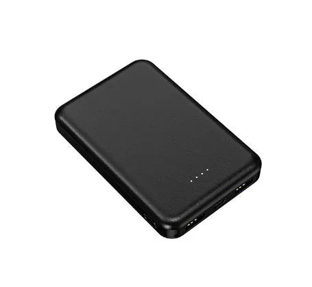 Black and white electric heating vest power bank showing 10000mAh and 5000mAh capacity options.
