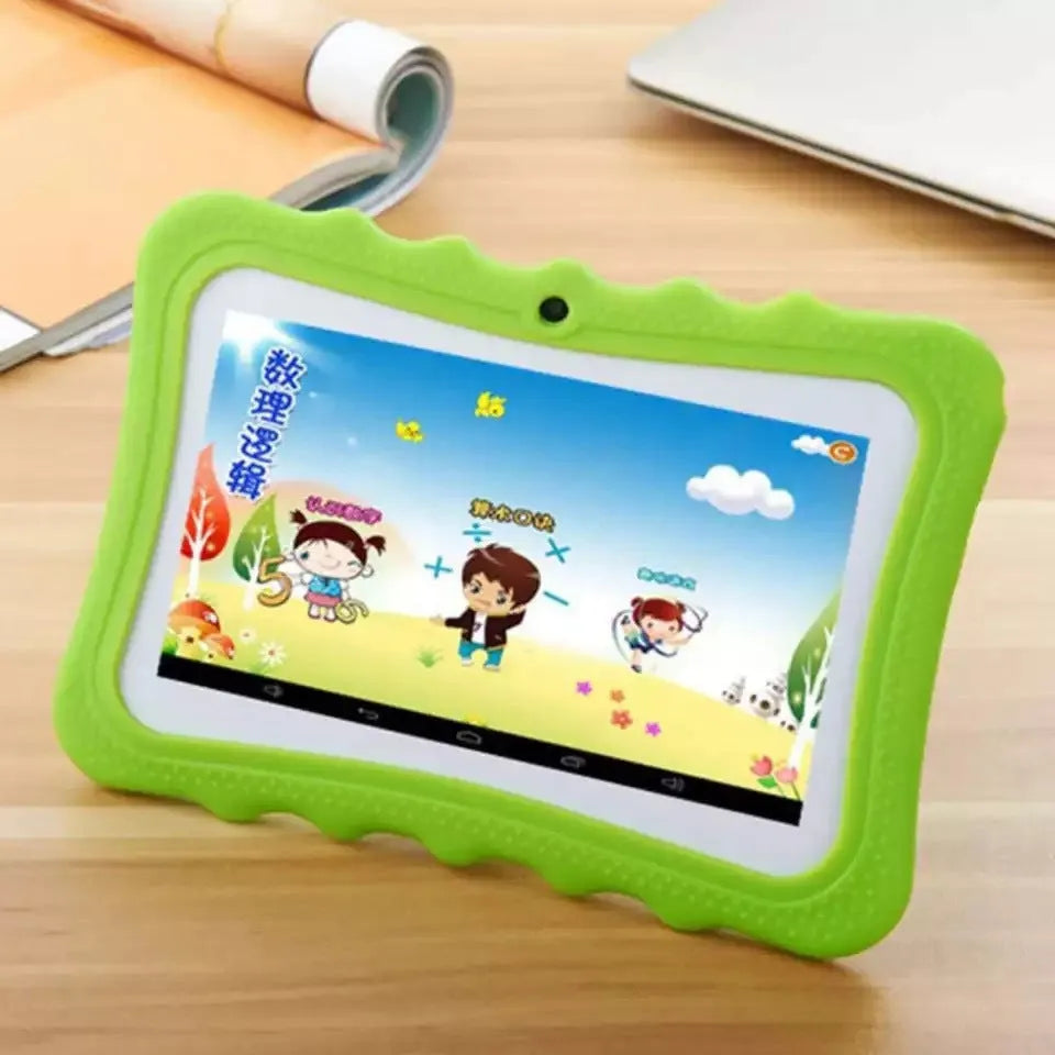 Children's tablet learning machine with 7-inch HD screen and Android 4.4 in Rose Pink