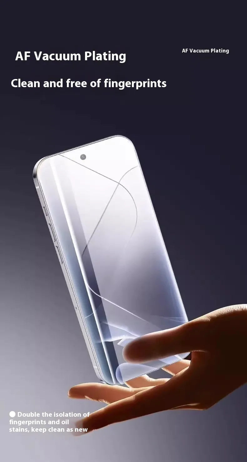 Tempered glass screen protector for iPhone in anti-peep and ultra-clear versions, sizes 5.8 to 6.9 inches