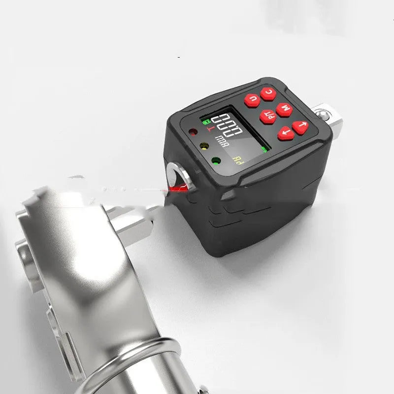 Digital torque meter with 1/2 inch square drive, part of a three-piece set with 200 Nm capacity.