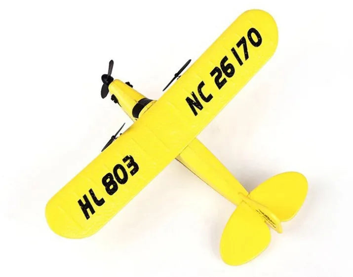 2.4GHz remote control glider plane 330x250x80mm in yellow, blue, or red with remote and USB cable