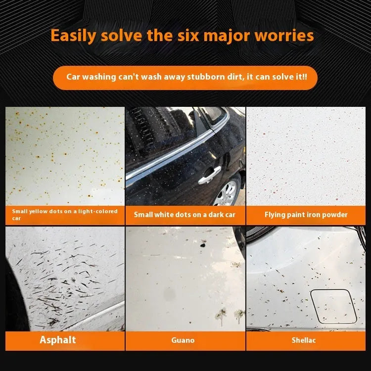 Orange volcanic mud clay bar 100g for car paint decontamination and iron powder removal
