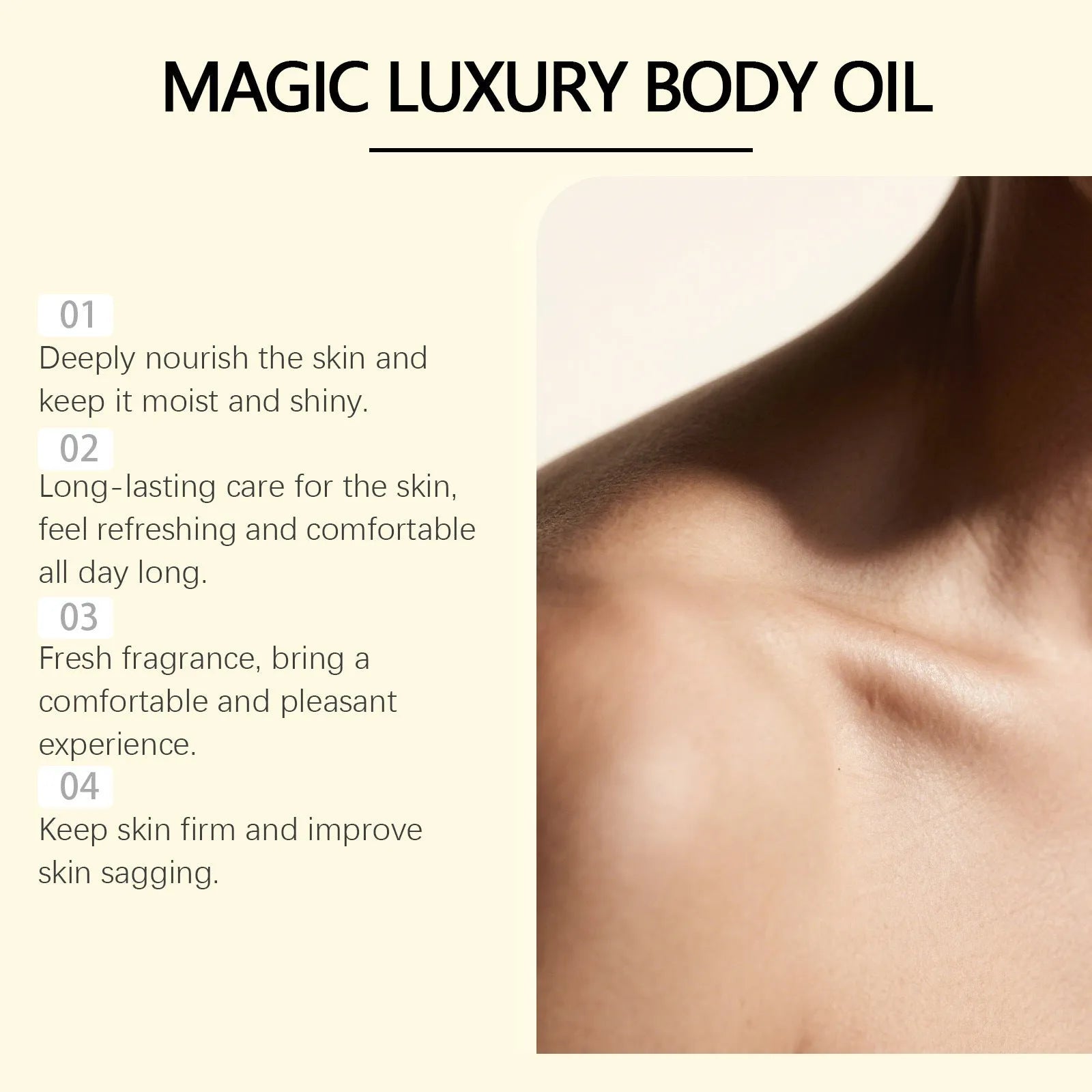 Nourishing Moisturizing Body Treatment Oil 100ml hydrating body oil improves skin elasticity universal skin type